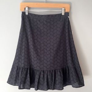 Draper James RSVP Tiered Skirt - Navy Blue